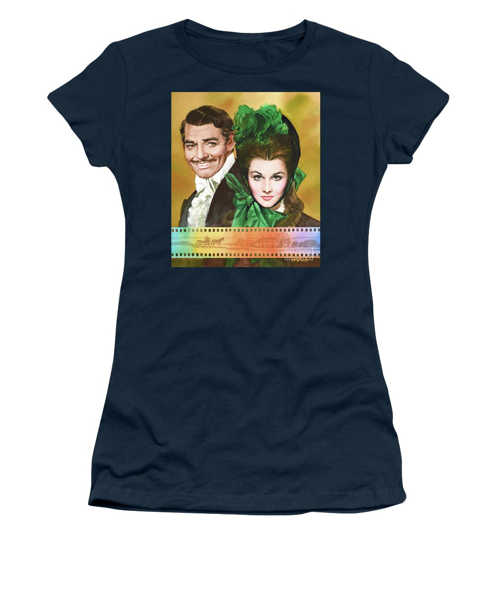 Tom Mcneely Women's T-Shirt featuring the painting Gone With The Wind by Tom McNeely