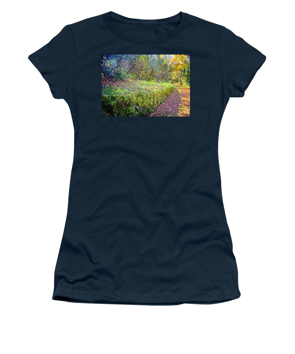 Path Women's T-Shirt featuring the photograph Good Day For A Walk by Allen Nice-Webb