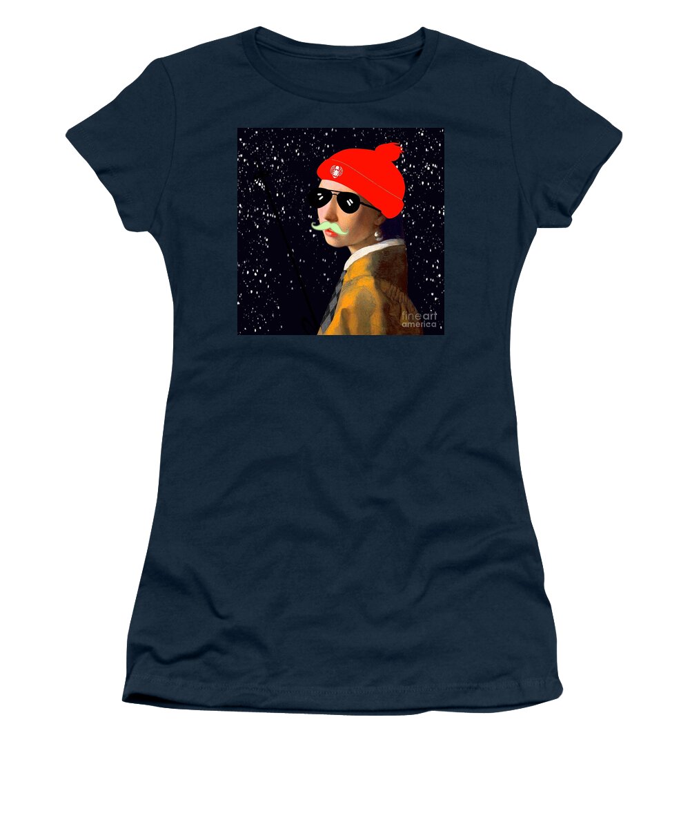 Girlwithapearlearring Women's T-Shirt featuring the digital art Gpe #23 by HELGE Art Gallery