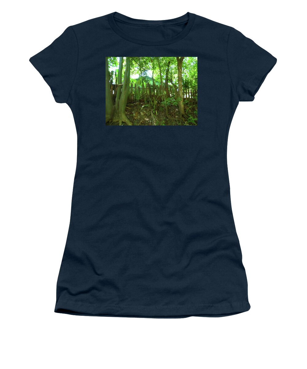 Trees Women's T-Shirt featuring the photograph Green House by Joe Roache