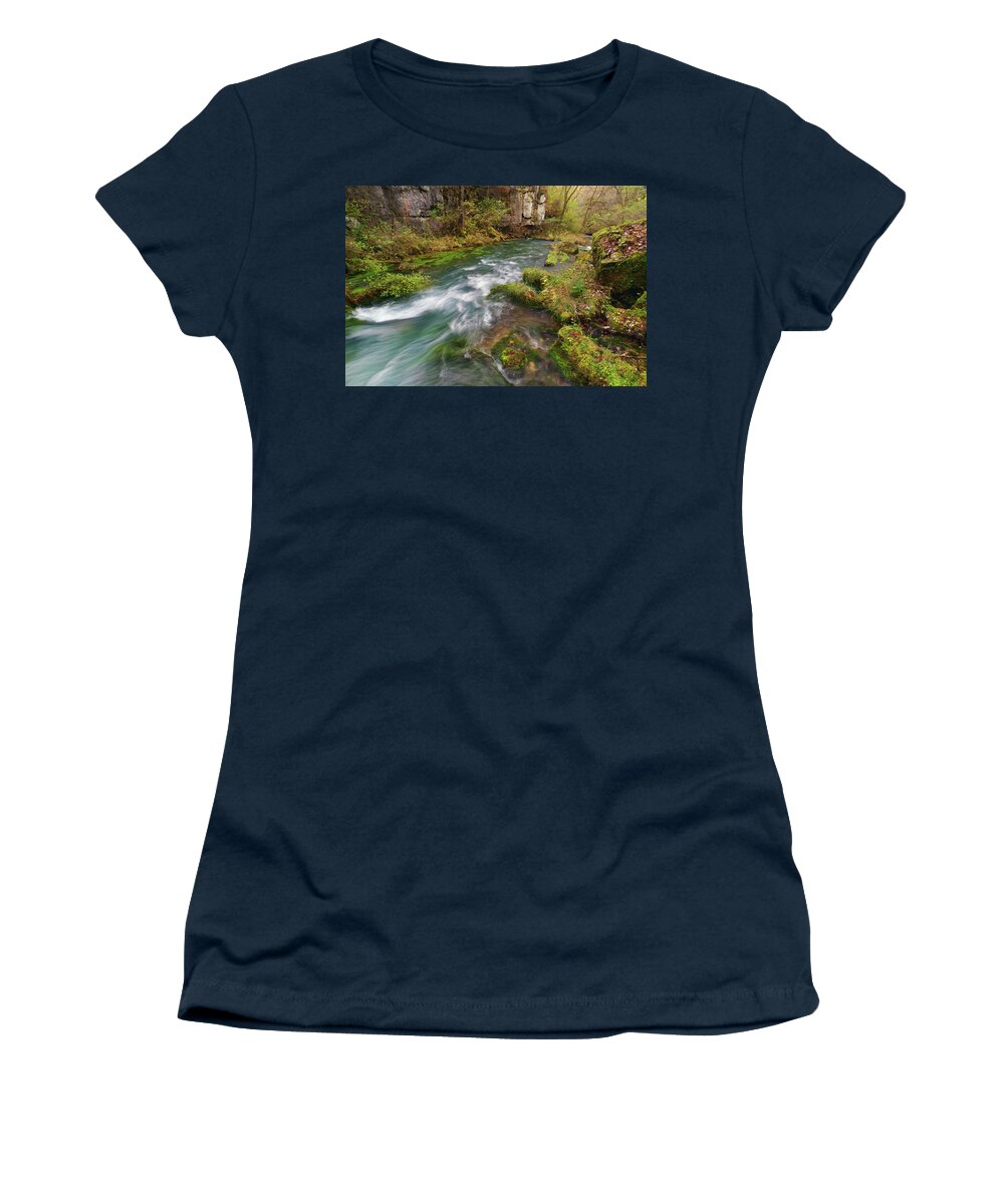 Greer Spring Women's T-Shirt featuring the photograph Greer Spring by Robert Charity