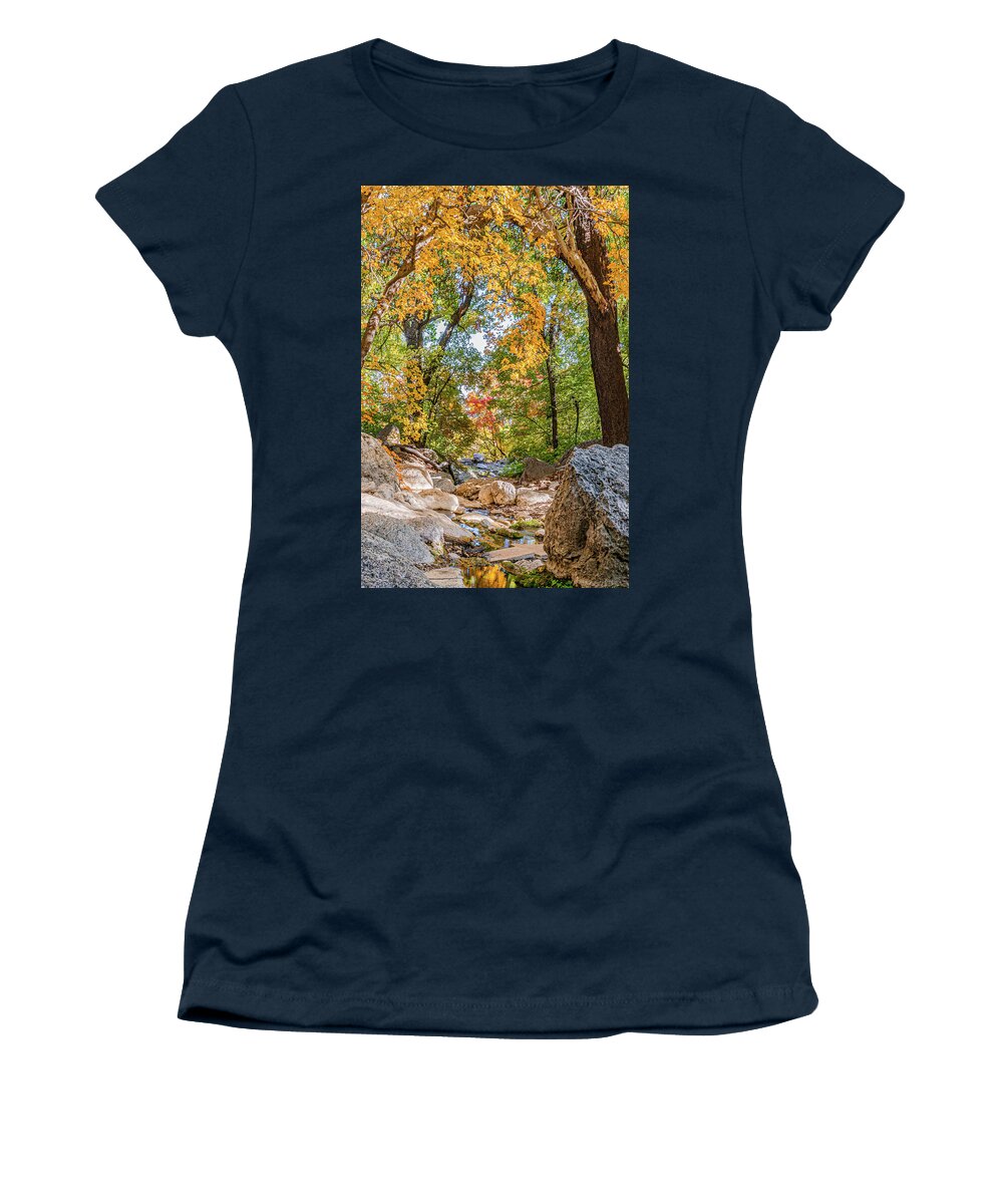 West Texas Women's T-Shirt featuring the photograph Guadalupe Fall Colors by Erin K Images