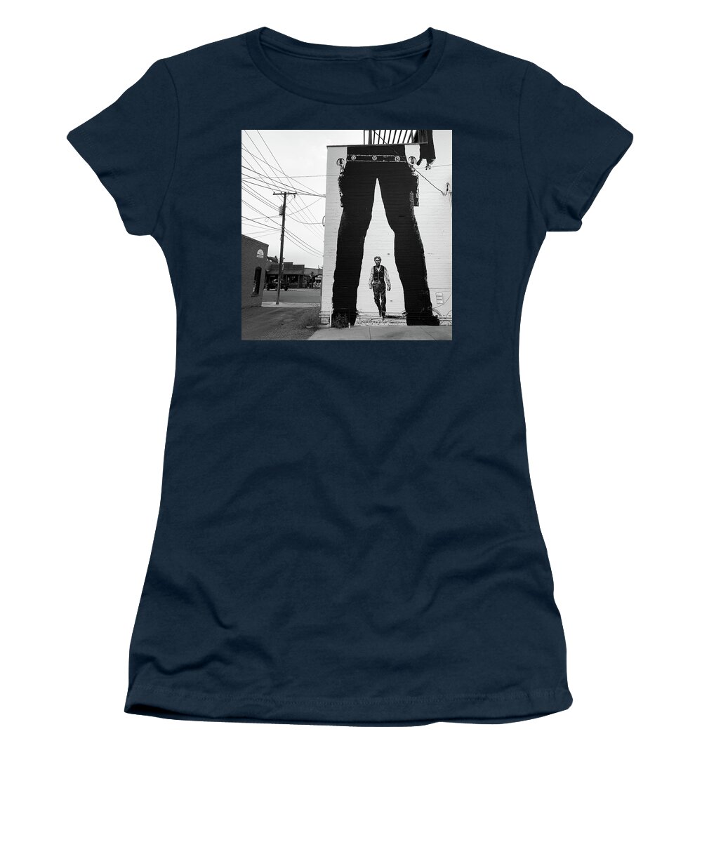 Old West Women's T-Shirt featuring the photograph Gunslinger by Lori Knisely