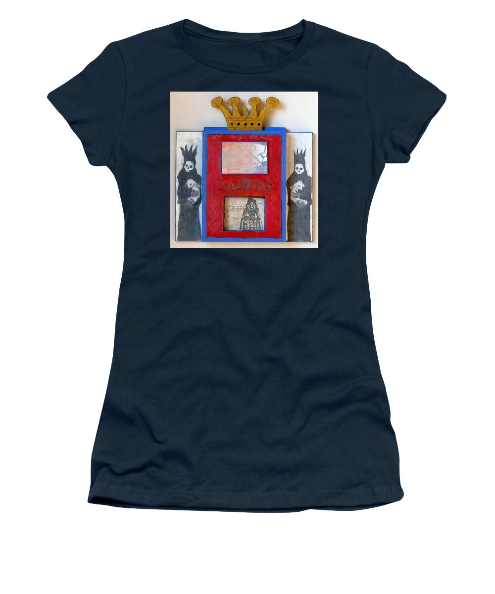 King & Queen Women's T-Shirt featuring the mixed media Harold and Queen by Michael Sharber