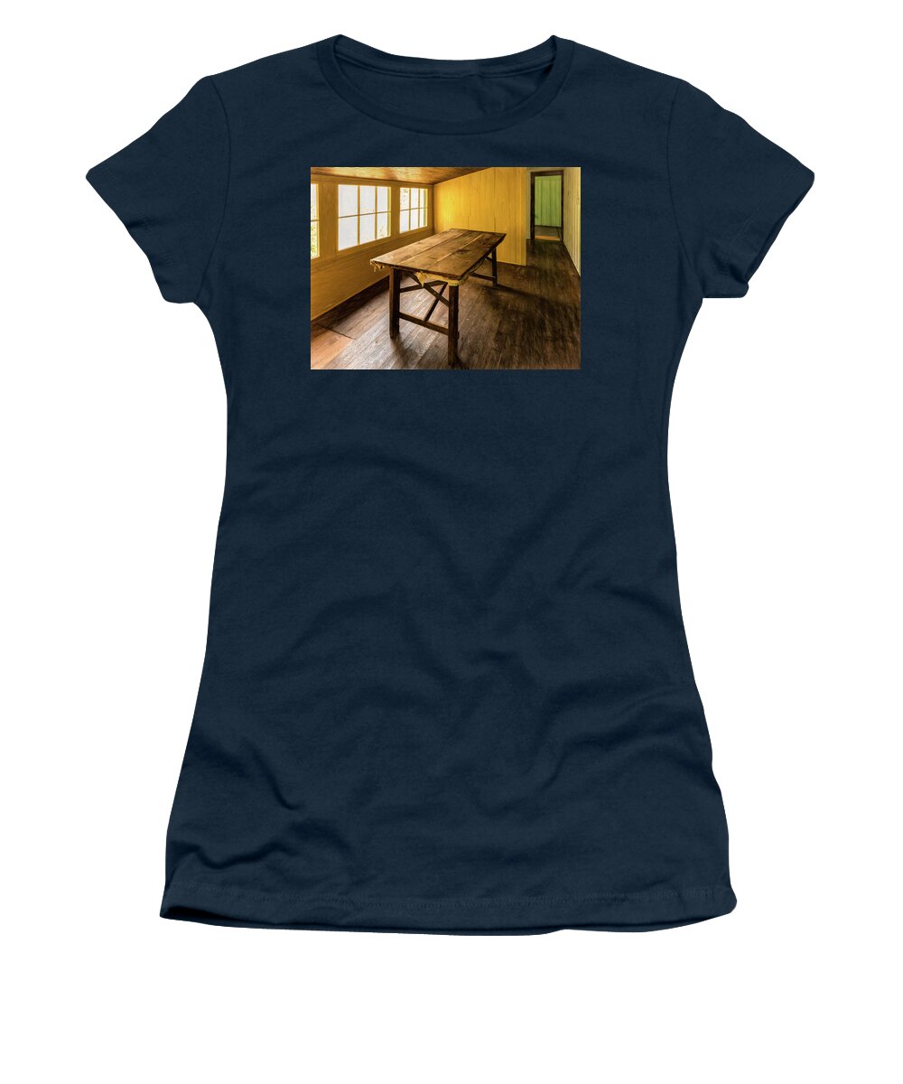 Elkmont Women's T-Shirt featuring the photograph Haunting Recollections by Marcy Wielfaert