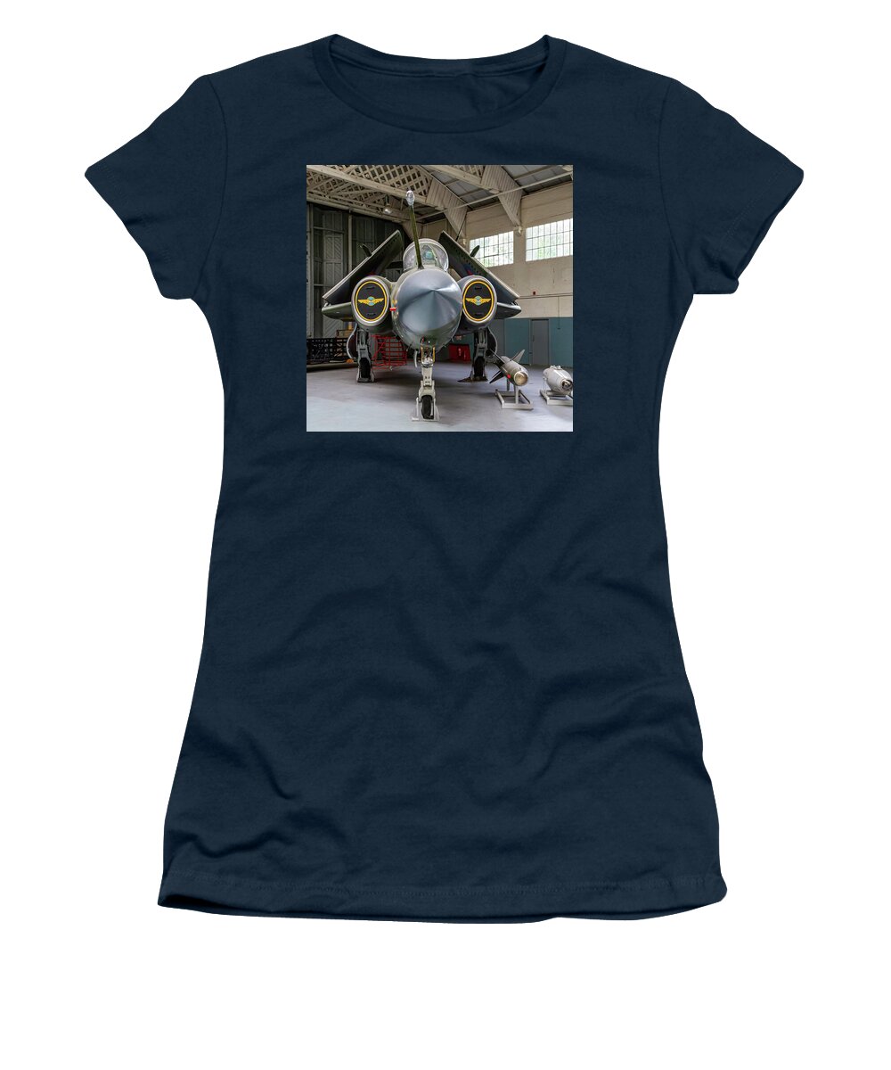 Buccaneer Women's T-Shirt featuring the photograph Hawker Siddley Buccaneer by Shirley Mitchell