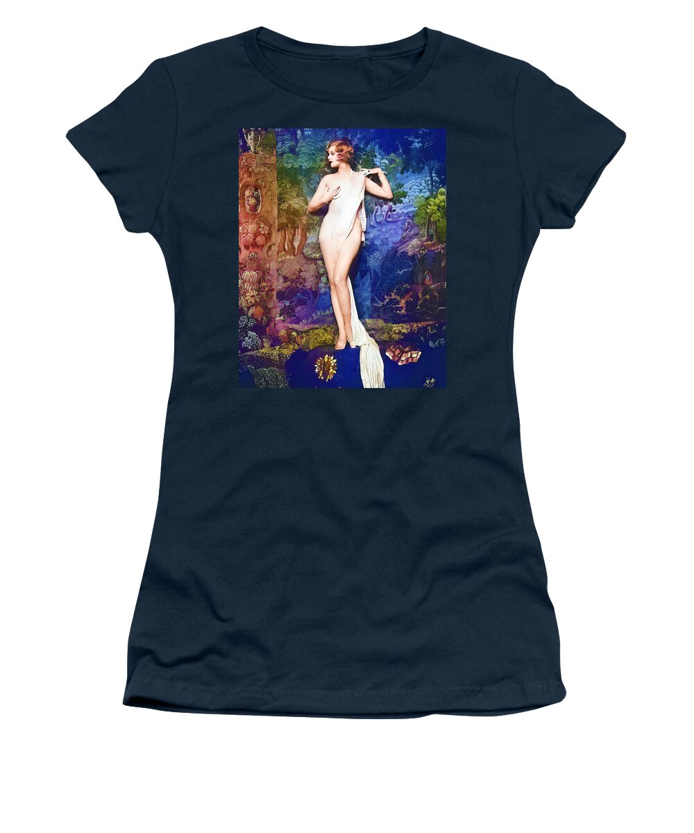 Hazel Forbes Women's T-Shirt featuring the digital art Hazel Forbes - Ziegfeld by Chuck Staley