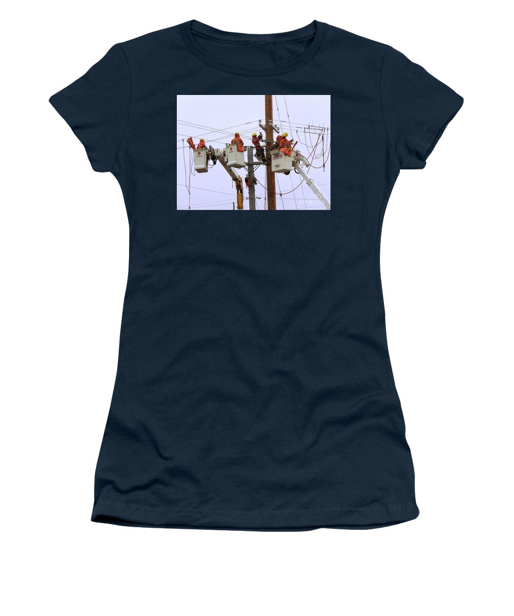 Canada Women's T-Shirt featuring the photograph Higher on High by Mary Mikawoz