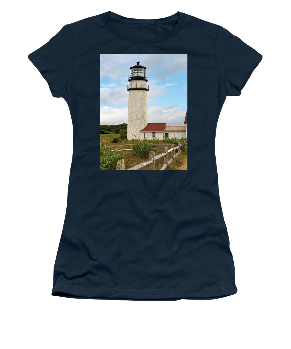 Cape Cod Lighthouse Women's T-Shirt featuring the photograph Highland Lighthouse IV by Marianne Campolongo