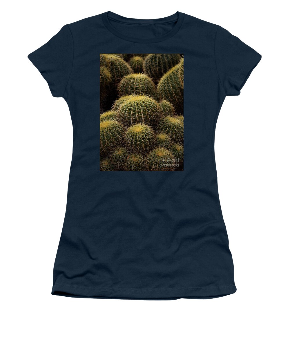 Golden Barrel Women's T-Shirt featuring the photograph Hillside Golden Barrels by Ruth Jolly