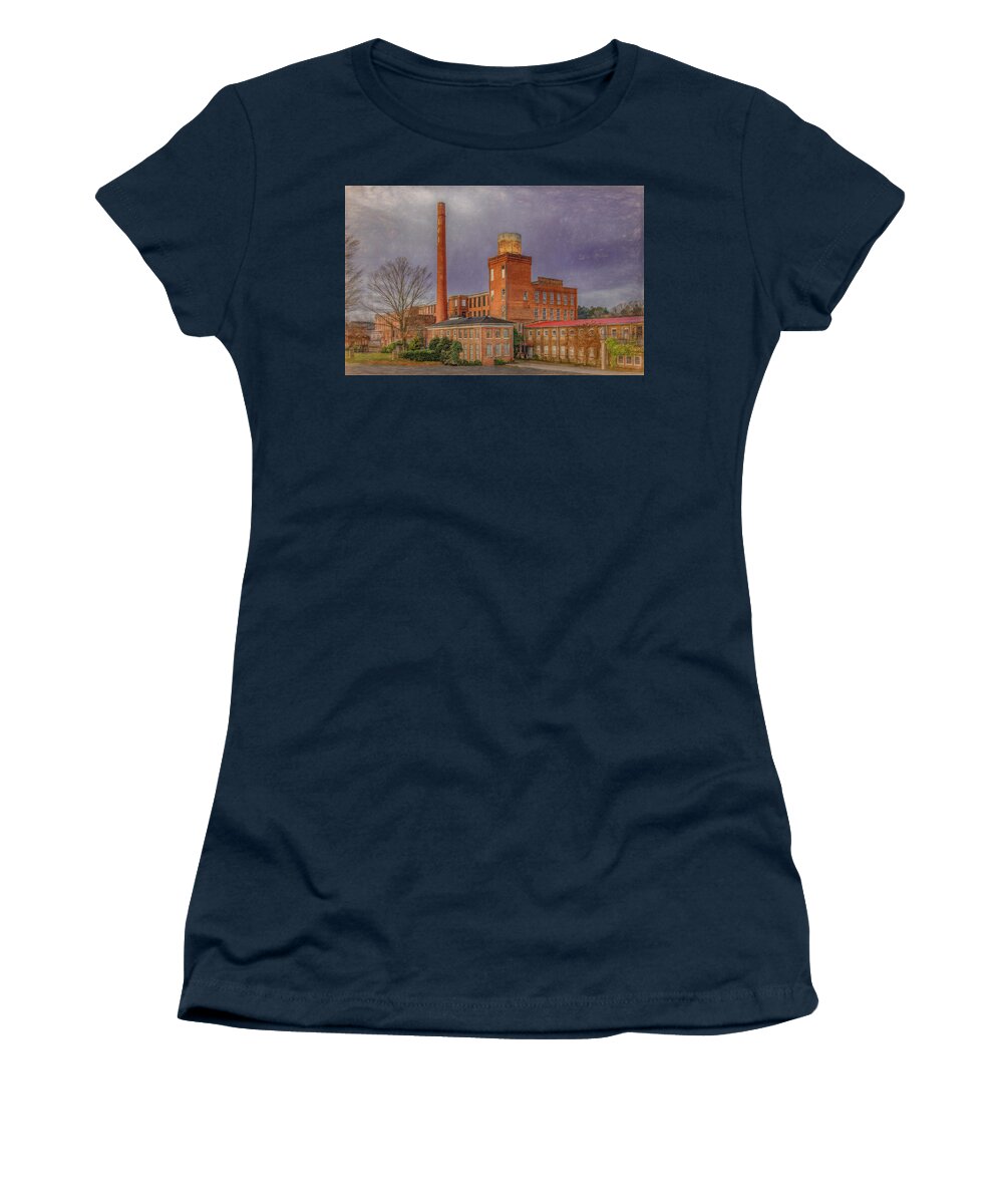 Cleveland Women's T-Shirt featuring the photograph Historic Hardwick Woolen Mill, Tennessee by Marcy Wielfaert
