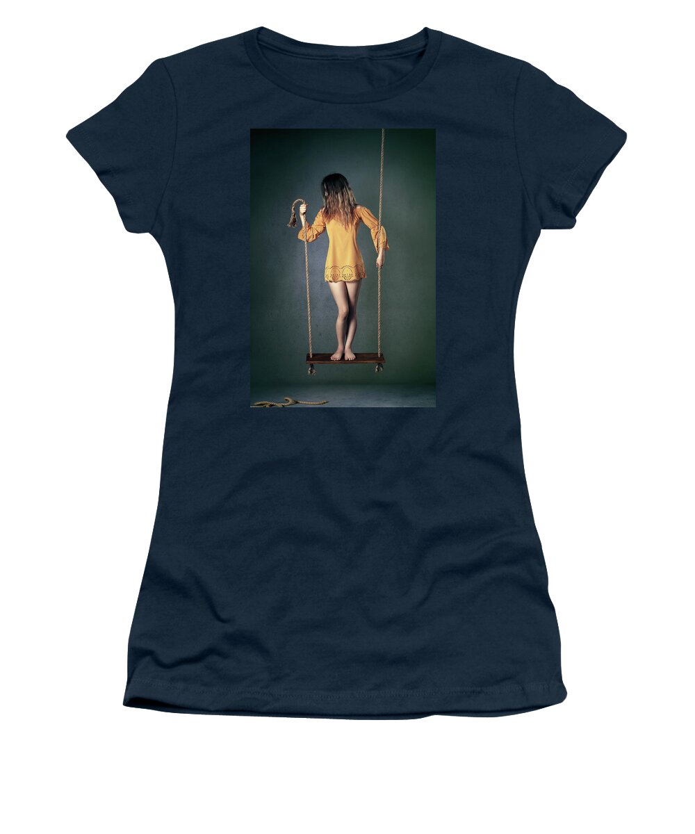 Woman Women's T-Shirt featuring the photograph Hold on Tight by Johan Swanepoel
