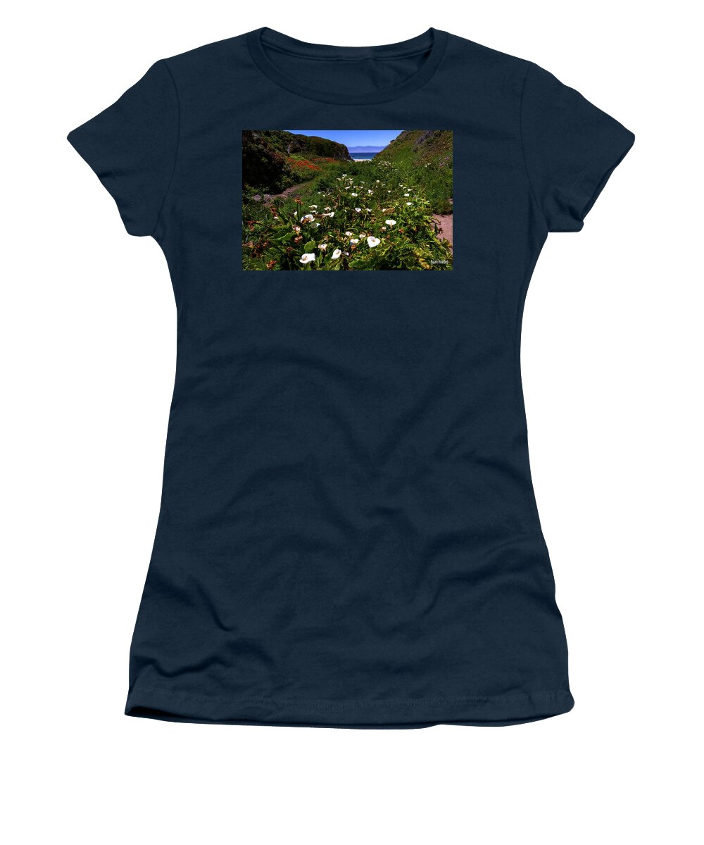 Calla Lily Women's T-Shirt featuring the photograph Holding onto Spring by Ryan Huebel