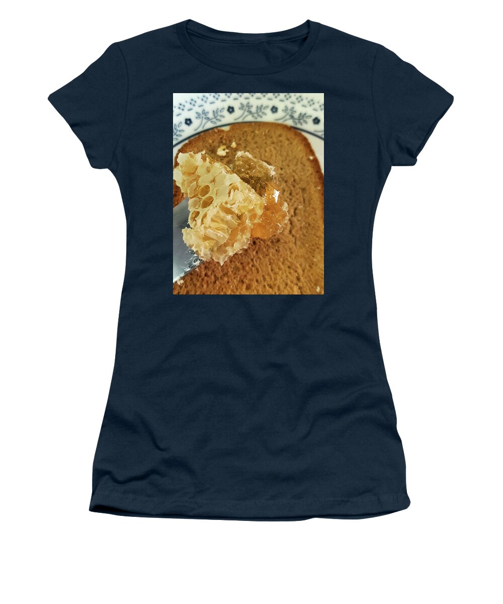 Food Women's T-Shirt featuring the photograph Honeycomb by Annalisa Rivera-Franz