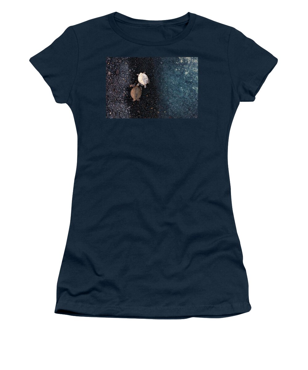 Honu Women's T-Shirt featuring the photograph Honu Pair by Christopher Johnson