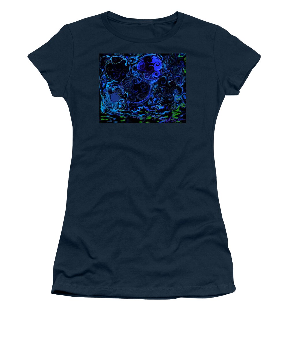 Swirl Women's T-Shirt featuring the digital art How Deep is Your Love by Susan Fielder