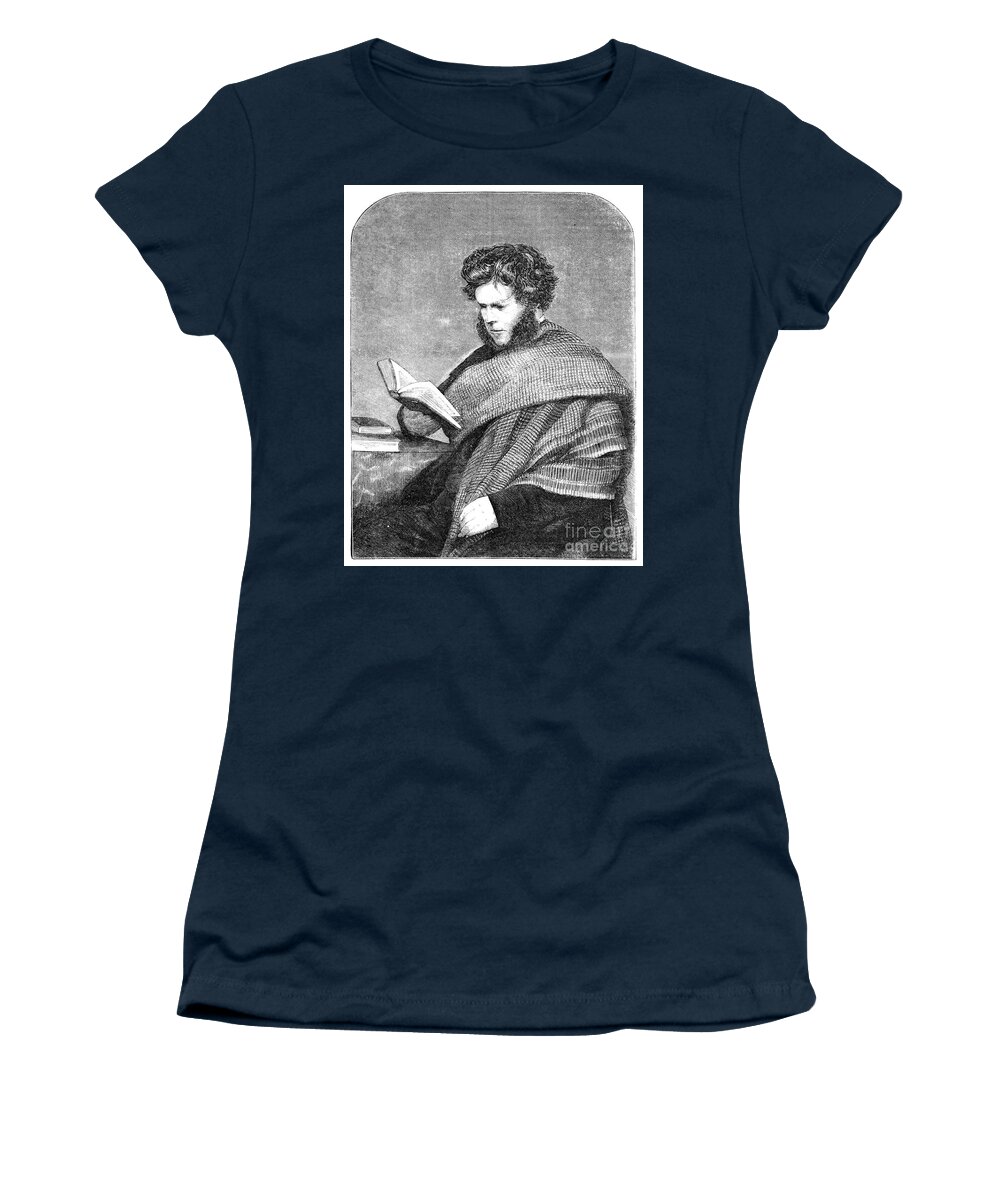 1857 Women's T-Shirt featuring the drawing Hugh Miller by Granger