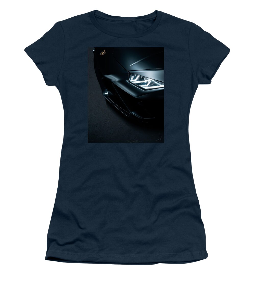 Lamborghini Women's T-Shirt featuring the photograph Huracan by David Whitaker Visuals