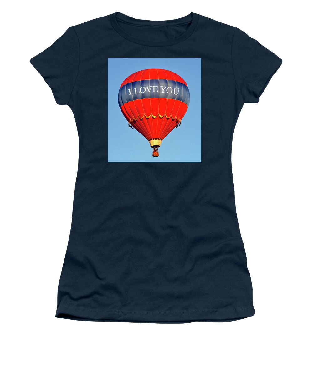 I Love You Women's T-Shirt featuring the photograph I love you red balloon by David Lee Thompson