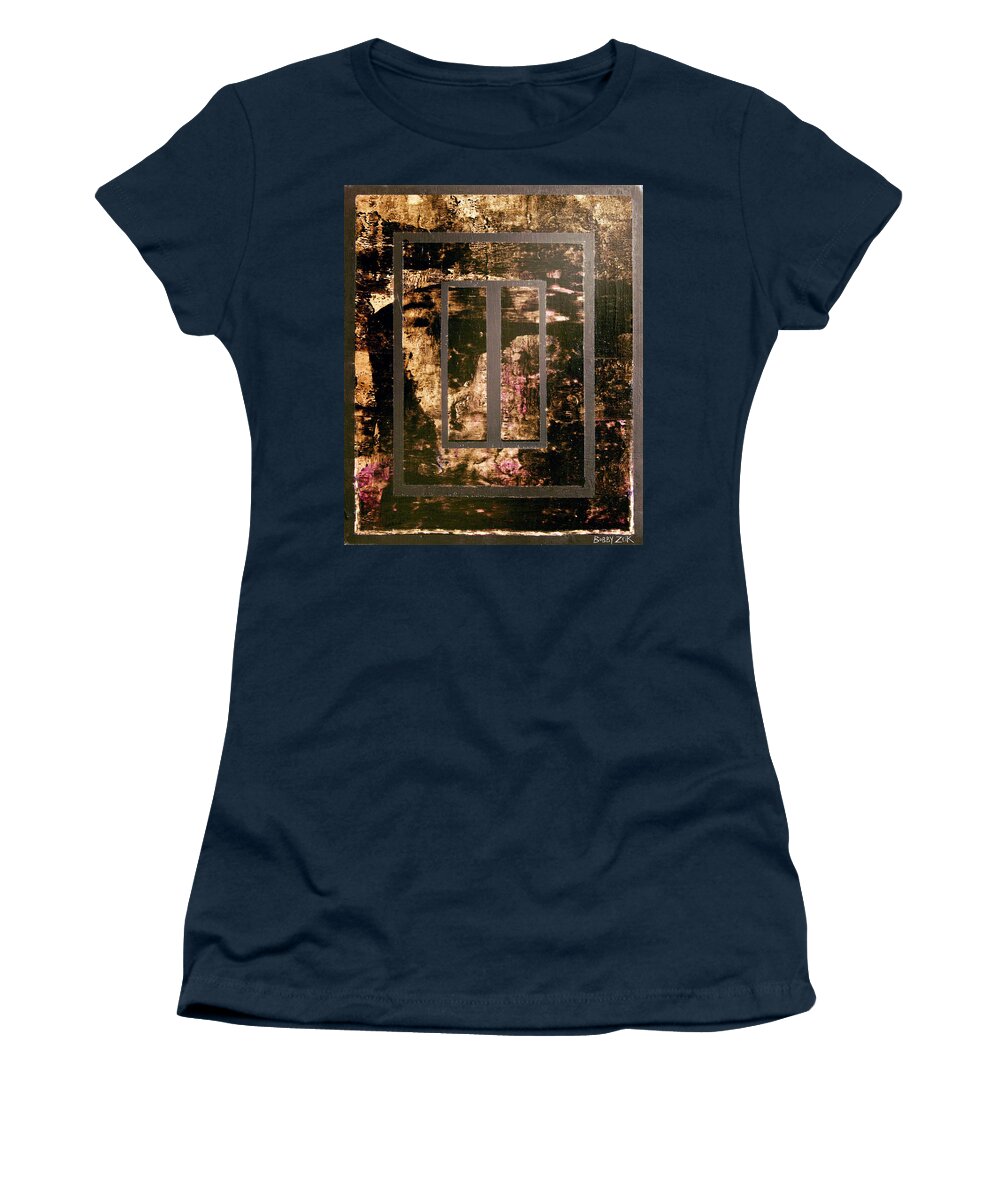 Street Art Women's T-Shirt featuring the painting I See You In There by Bobby Zeik