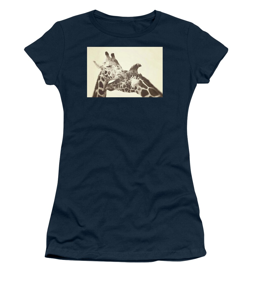 Sepia Women's T-Shirt featuring the photograph In Love by Carrie Ann Grippo-Pike