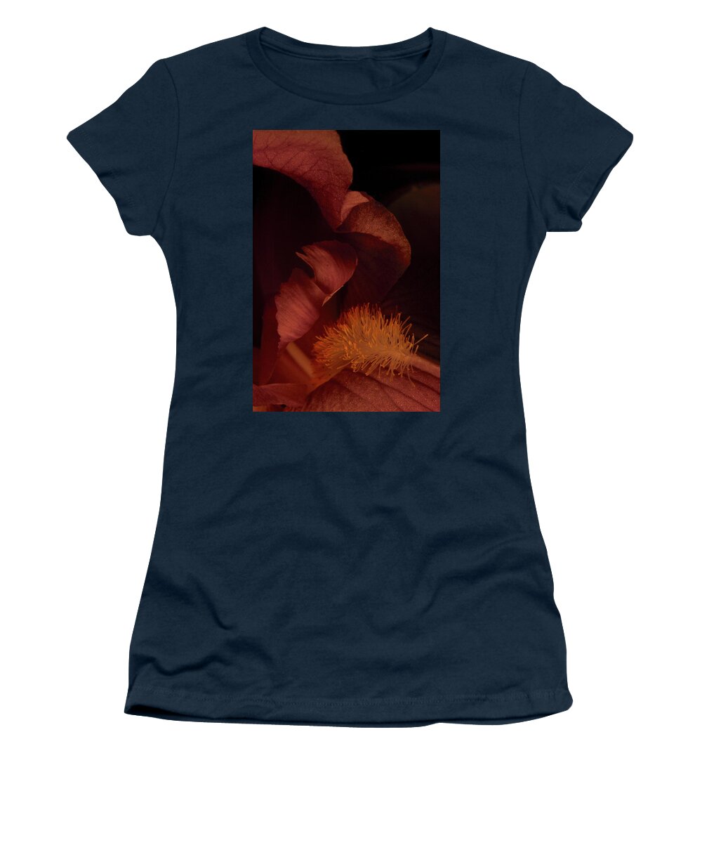 Flower Women's T-Shirt featuring the photograph Iris 0232 by Julie Powell