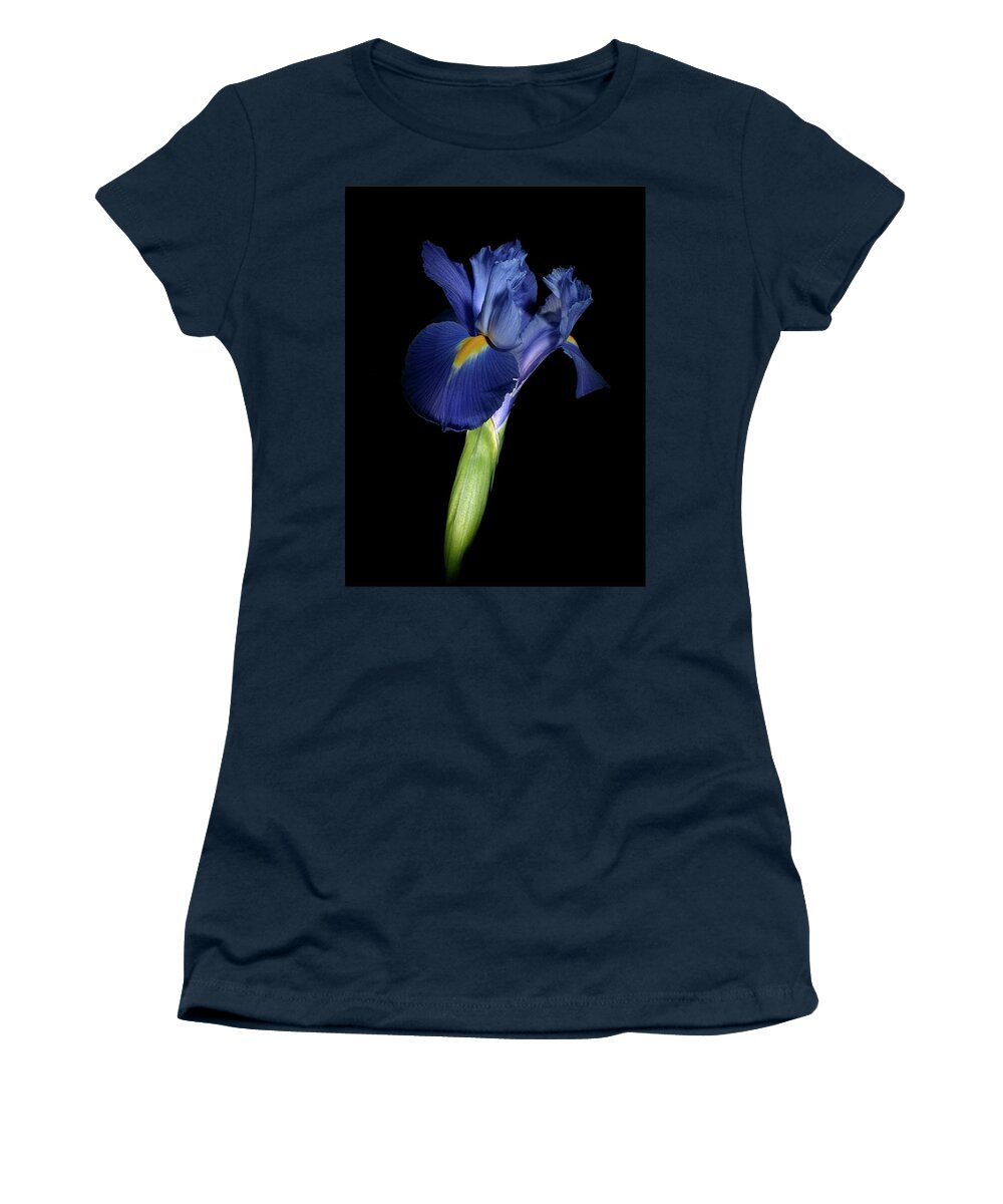 Macro Women's T-Shirt featuring the photograph Iris 041807 by Julie Powell