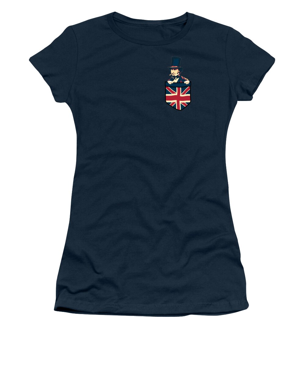 Isambard Women's T-Shirt featuring the digital art Isambard Kingdom Brunel In My Pocket by Filip Schpindel