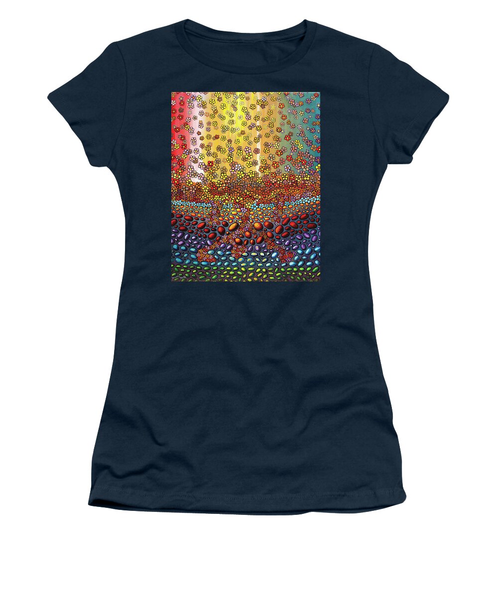 Overwhelmed Women's T-Shirt featuring the painting It will Never be Enough by Mindy Huntress