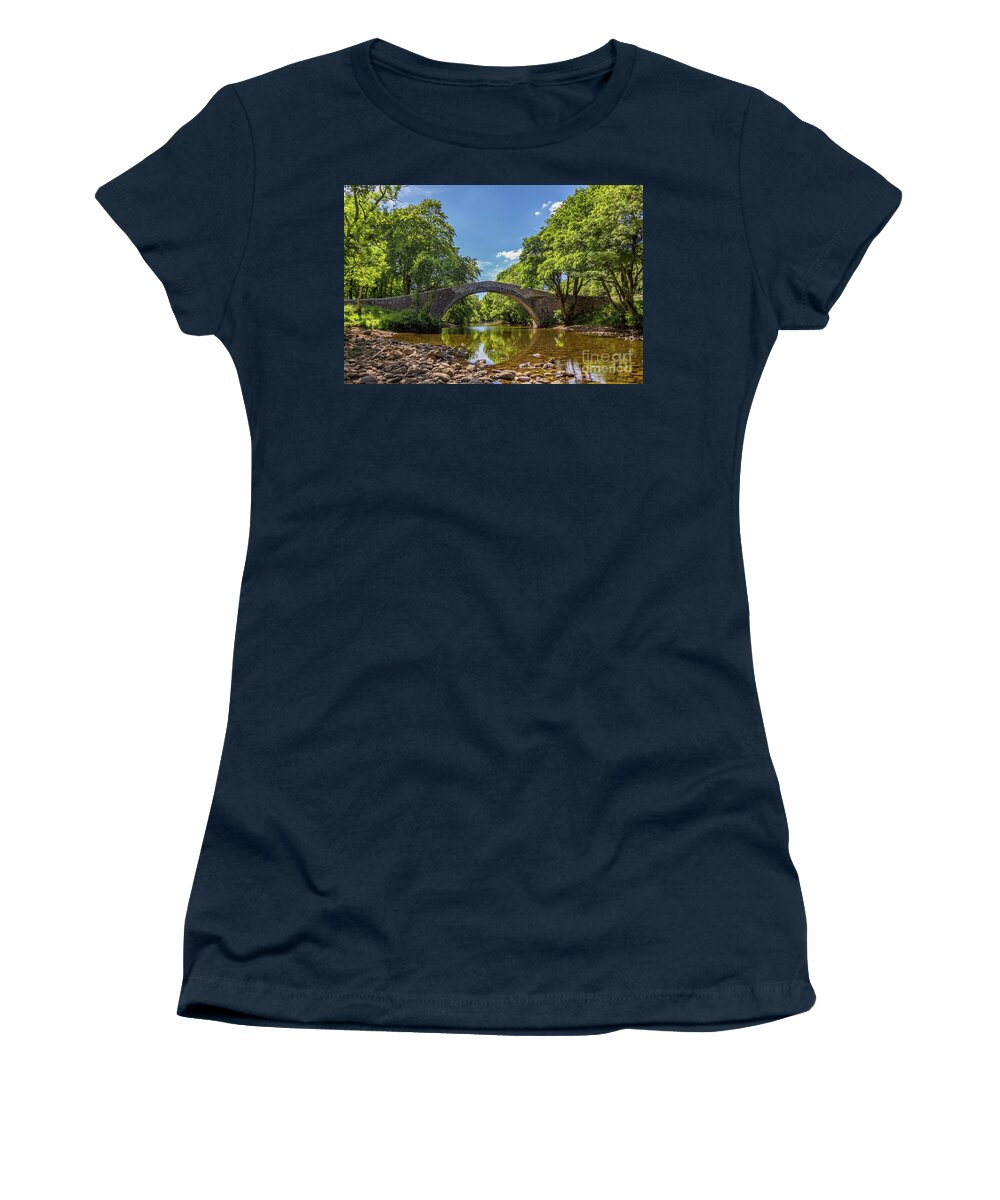 Uk Women's T-Shirt featuring the photograph Ivelet Bridge, Swaledale by Tom Holmes Photography