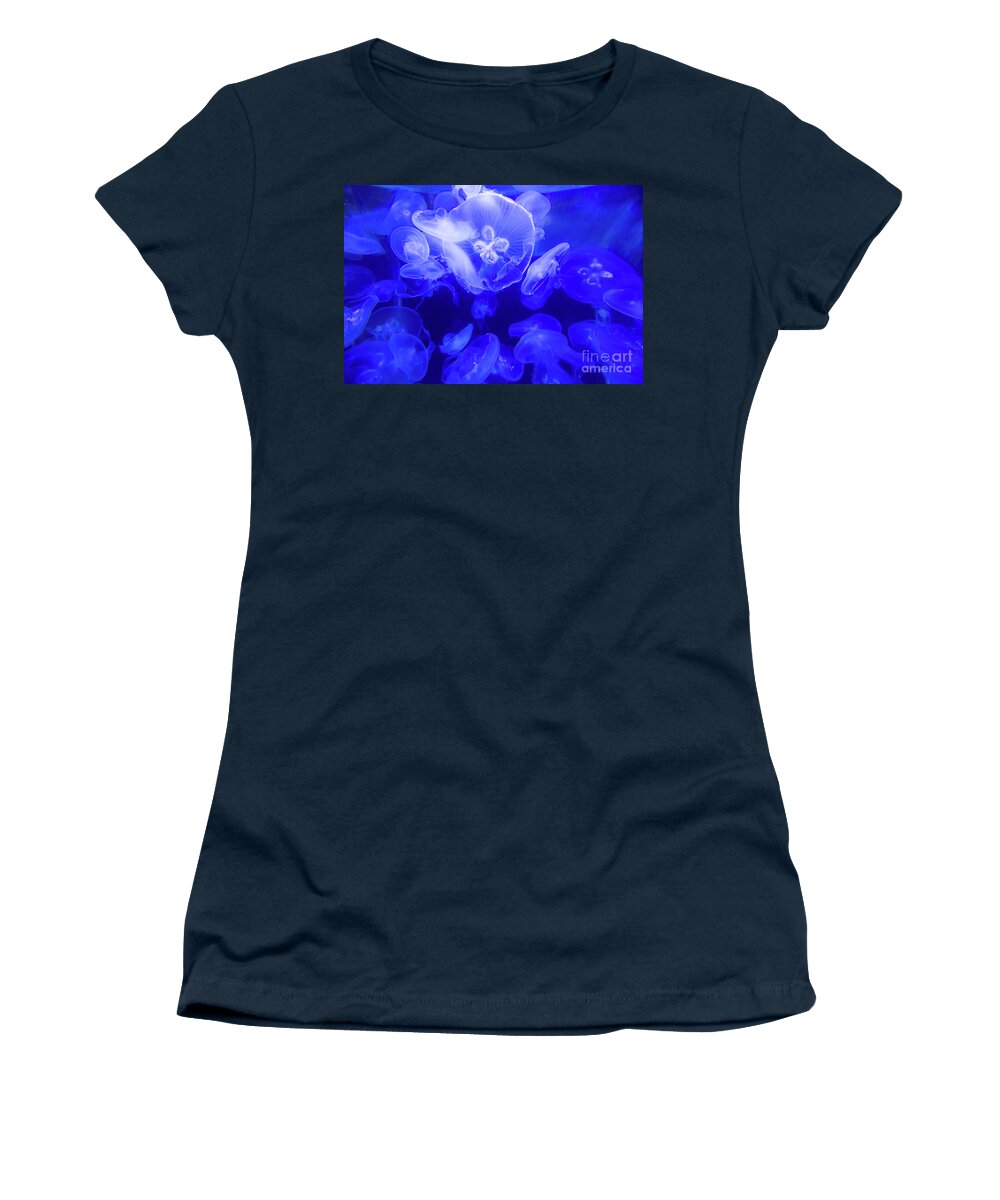Jelly Women's T-Shirt featuring the photograph Jellyfish in the Water by Beachtown Views