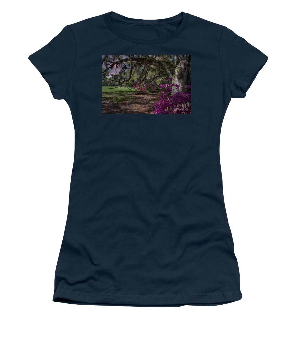 Magnolia Plantation Women's T-Shirt featuring the photograph Jewel of the South - Magnolia Plantation by Dale Powell