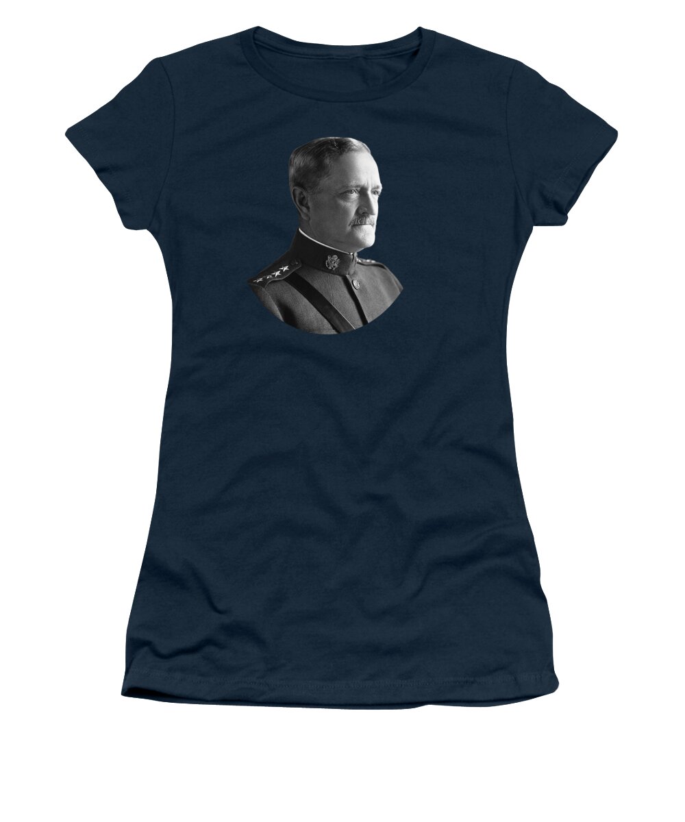Pershing Women's T-Shirt featuring the photograph John J. Pershing - Commander of American Expeditionary Force by War Is Hell Store
