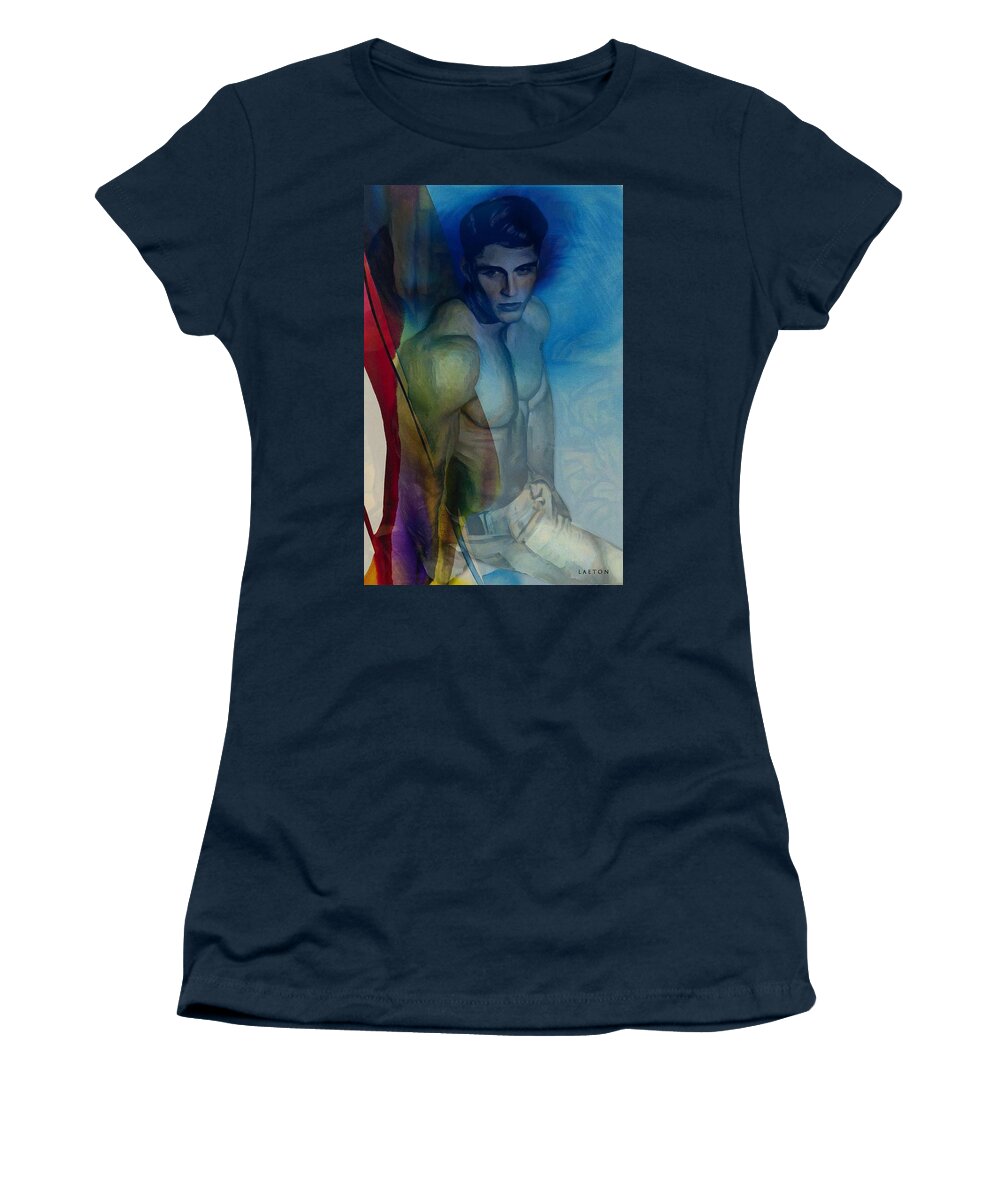 Sexy Women's T-Shirt featuring the digital art John T by Richard Laeton