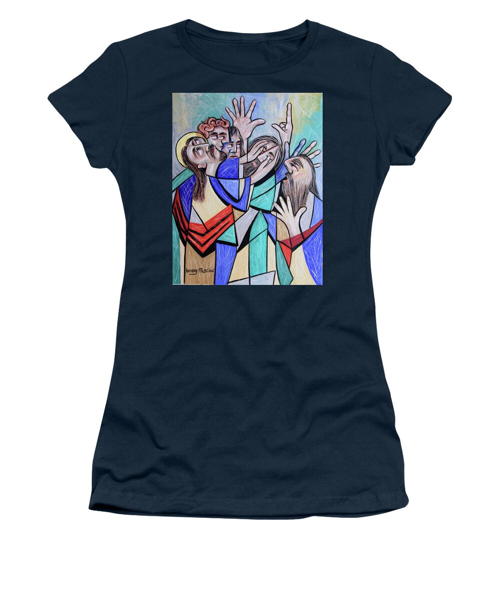 Just Believe Women's T-Shirt featuring the painting Just Believe by Anthony Falbo