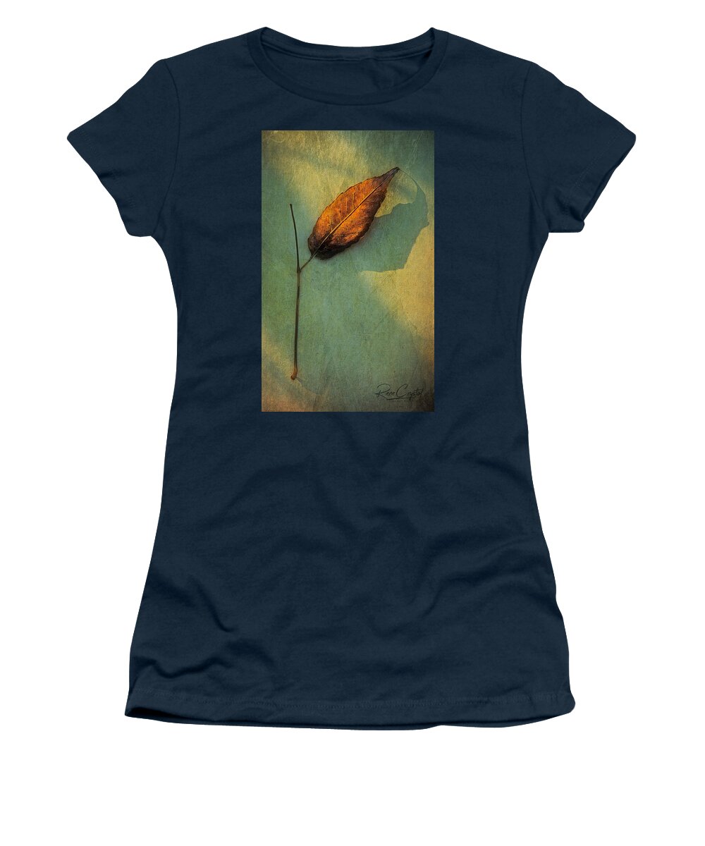 Leaves Women's T-Shirt featuring the photograph Just Me And My Shadow by Rene Crystal