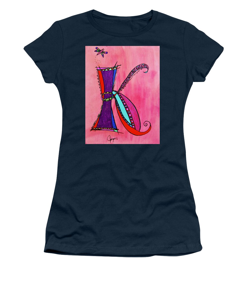 K Monogram Women's T-Shirt by Joyce Auteri - Pixels