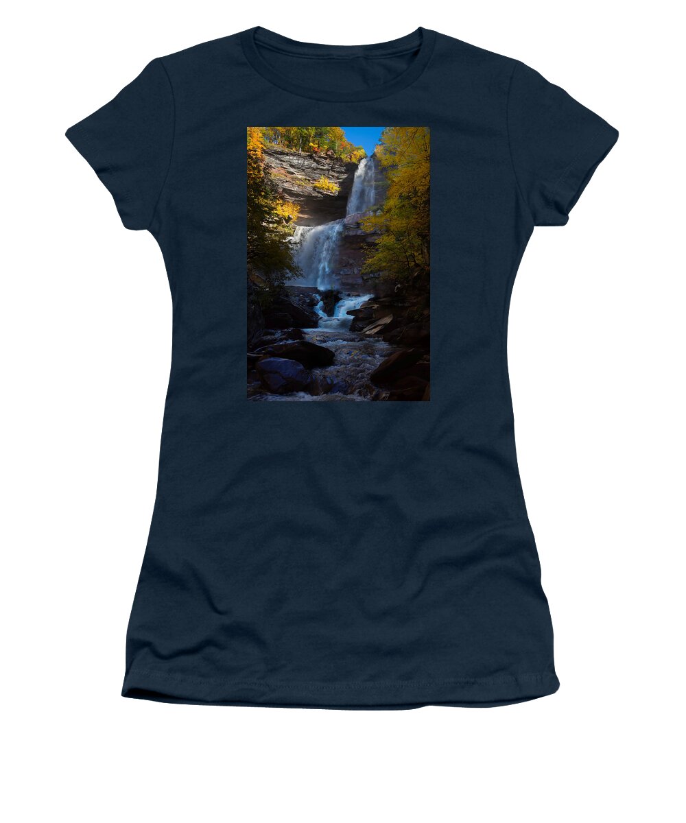 Waterfall Women's T-Shirt featuring the photograph Kaaterskill Falls 3 by Flinn Hackett
