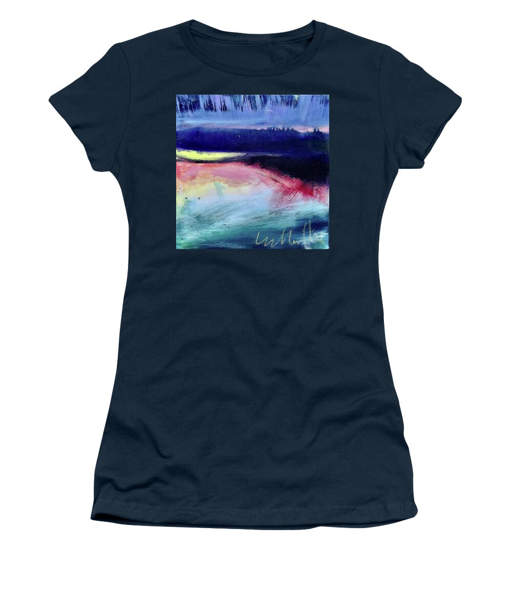 Painting Women's T-Shirt featuring the painting Kayak by Les Leffingwell
