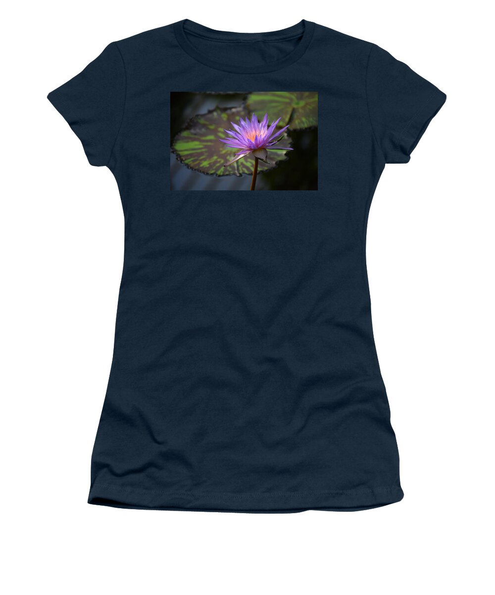 Water Lily Women's T-Shirt featuring the photograph Kew Water Lily by Terry M Olson
