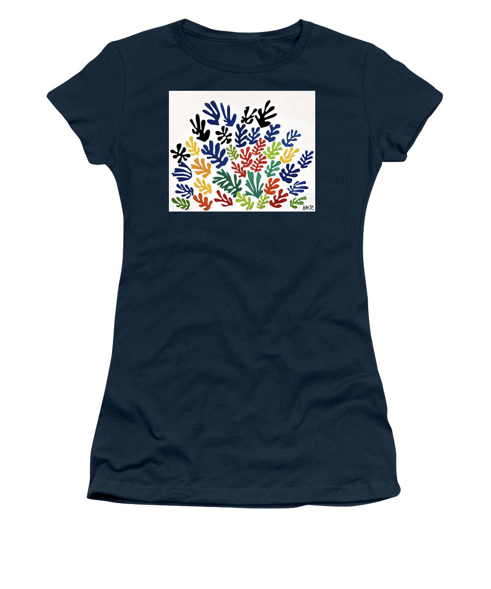 La Gerbe Women's T-Shirt featuring the painting La Gerbe by Henri Matisse 1953 by Henri Matisse