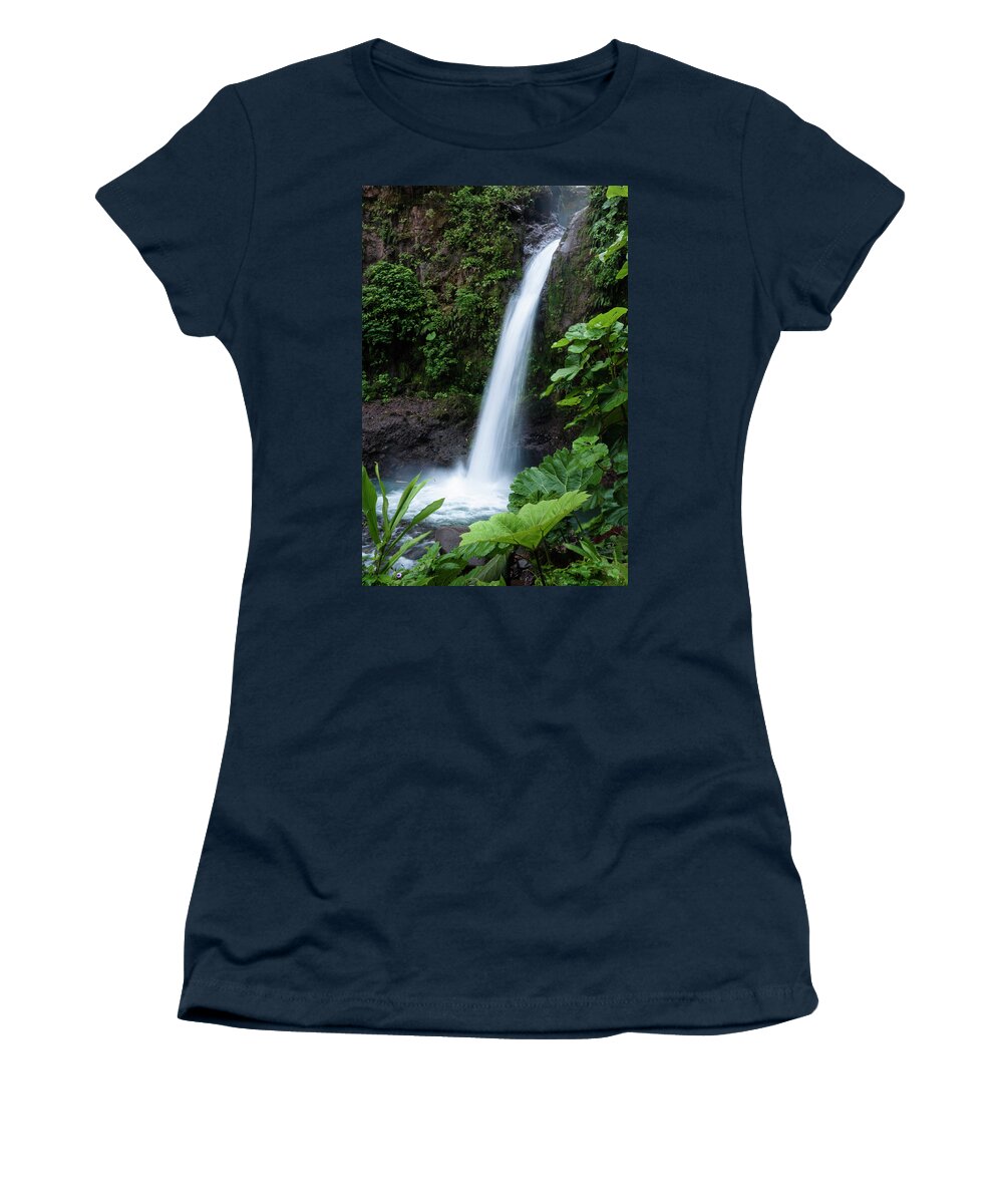 La Paz Women's T-Shirt featuring the photograph La Paz Waterfall by Oscar Gutierrez