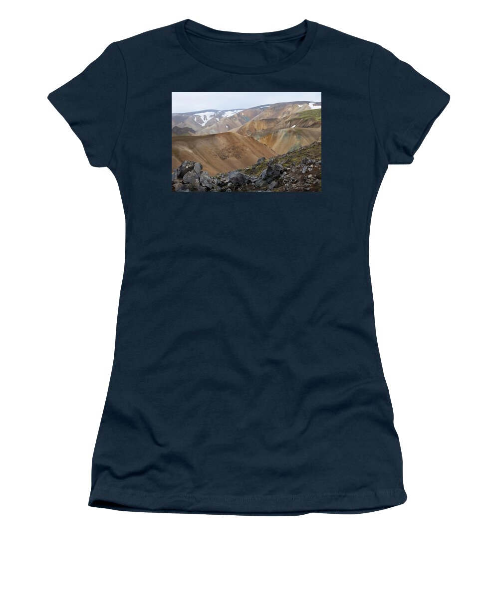 Iceland Women's T-Shirt featuring the photograph Landmannalaugar volcanic landscape by RicardMN Photography