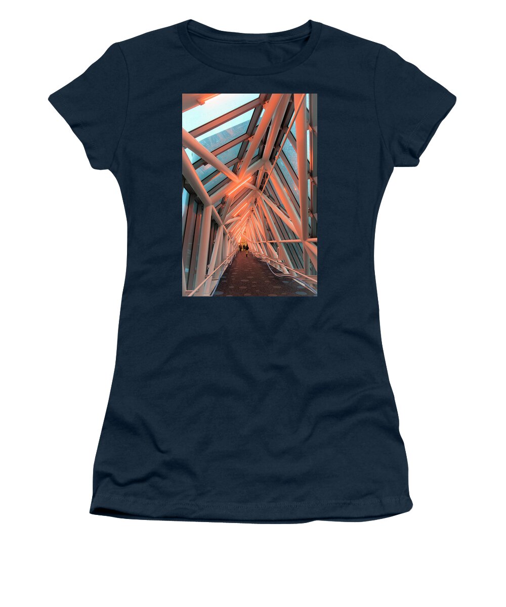Architecture Women's T-Shirt featuring the photograph Last Goodbyes by Mary Lee Dereske