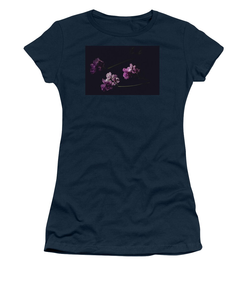 Geraniums Women's T-Shirt featuring the photograph Late Summer Geraniums by Denise Kopko