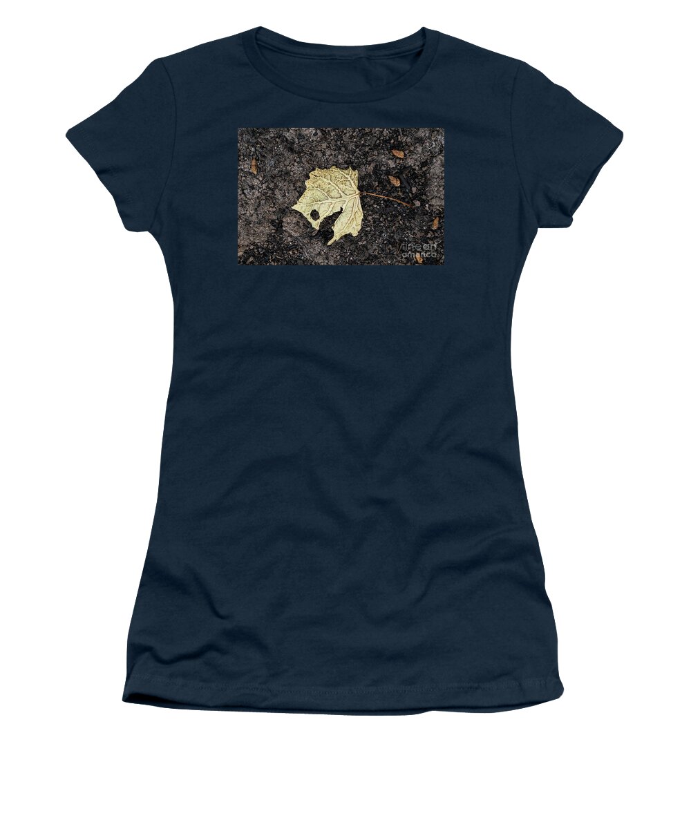 Cottonwood Leaf Women's T-Shirt featuring the photograph Leaf by Maresa Pryor-Luzier
