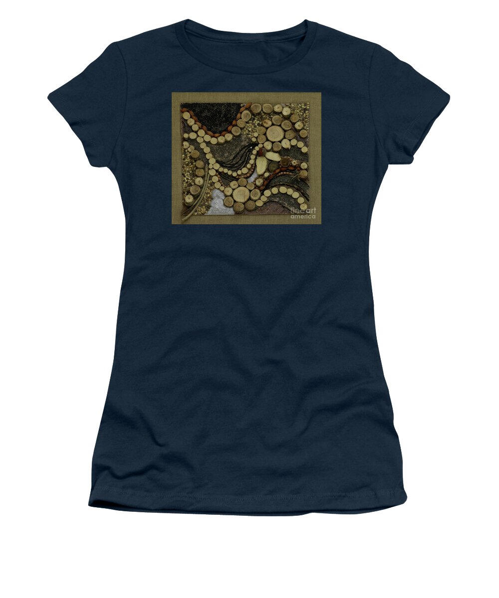 Leak Women's T-Shirt featuring the painting Leak by Shurentsetseg Batdorj