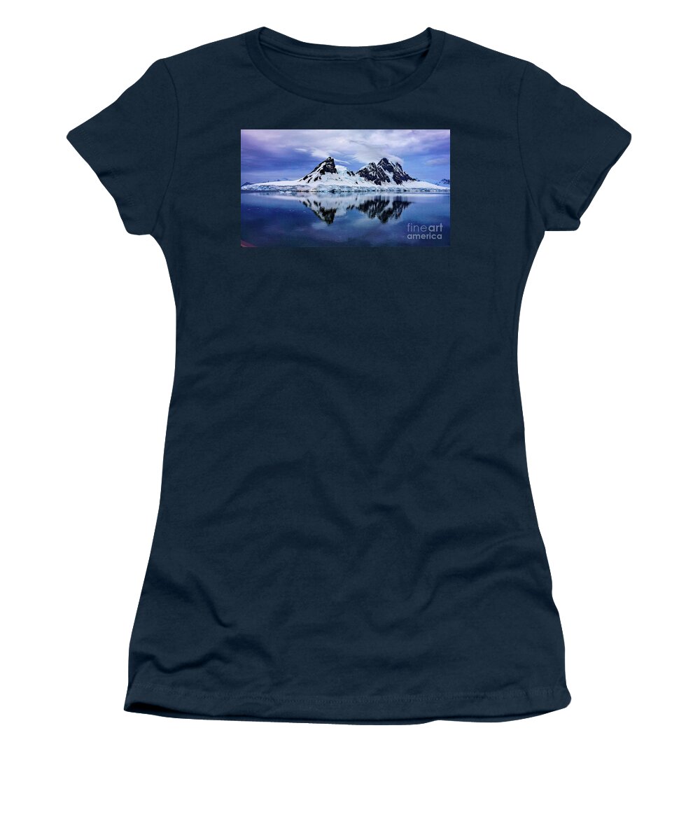 Antarctica Women's T-Shirt featuring the photograph Lemaire channel by Darcy Dietrich