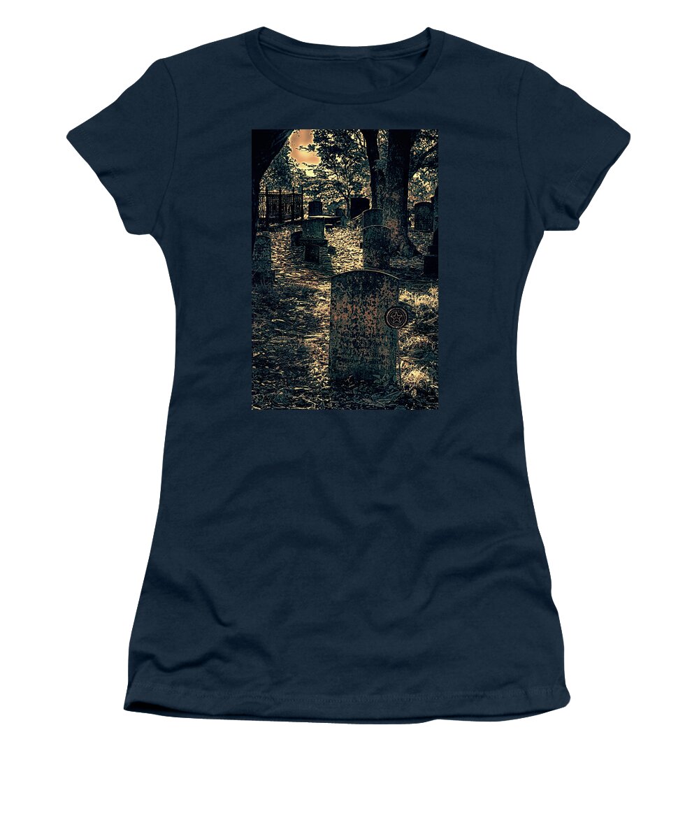 Beach Women's T-Shirt featuring the photograph Let Them Rest in Peace fx by Dan Carmichael