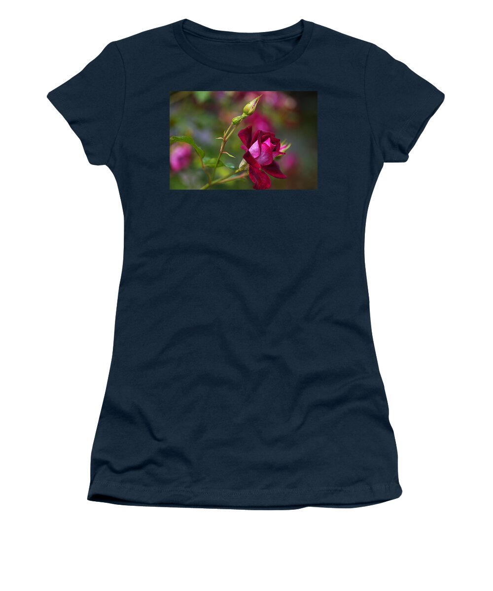 Rose Women's T-Shirt featuring the photograph Like Velvet Rose by Joy Watson